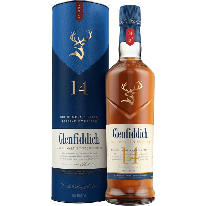 GLENFIDDICH 14YR BOURBON BARREL RESERVE 750ML