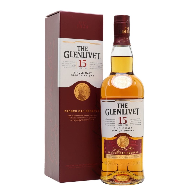 GLENLIVET 15YR FRENCH OAK SINGLE MALT 750ML