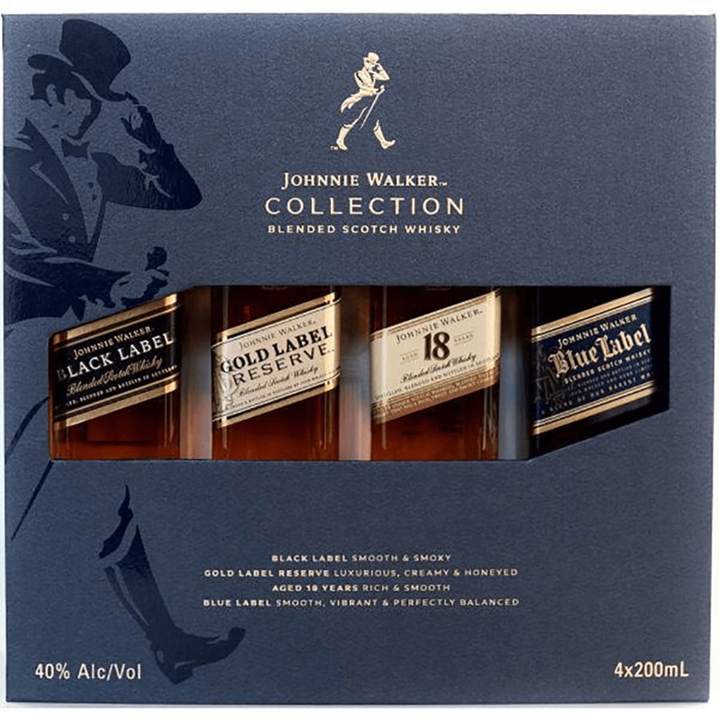 JOHNNIE WALKER COLLECTION 375ML 4PK