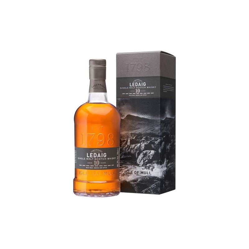 LEDAIG ISLE OF MULL SINGLE MALT SCOTCH 10YR 750ML